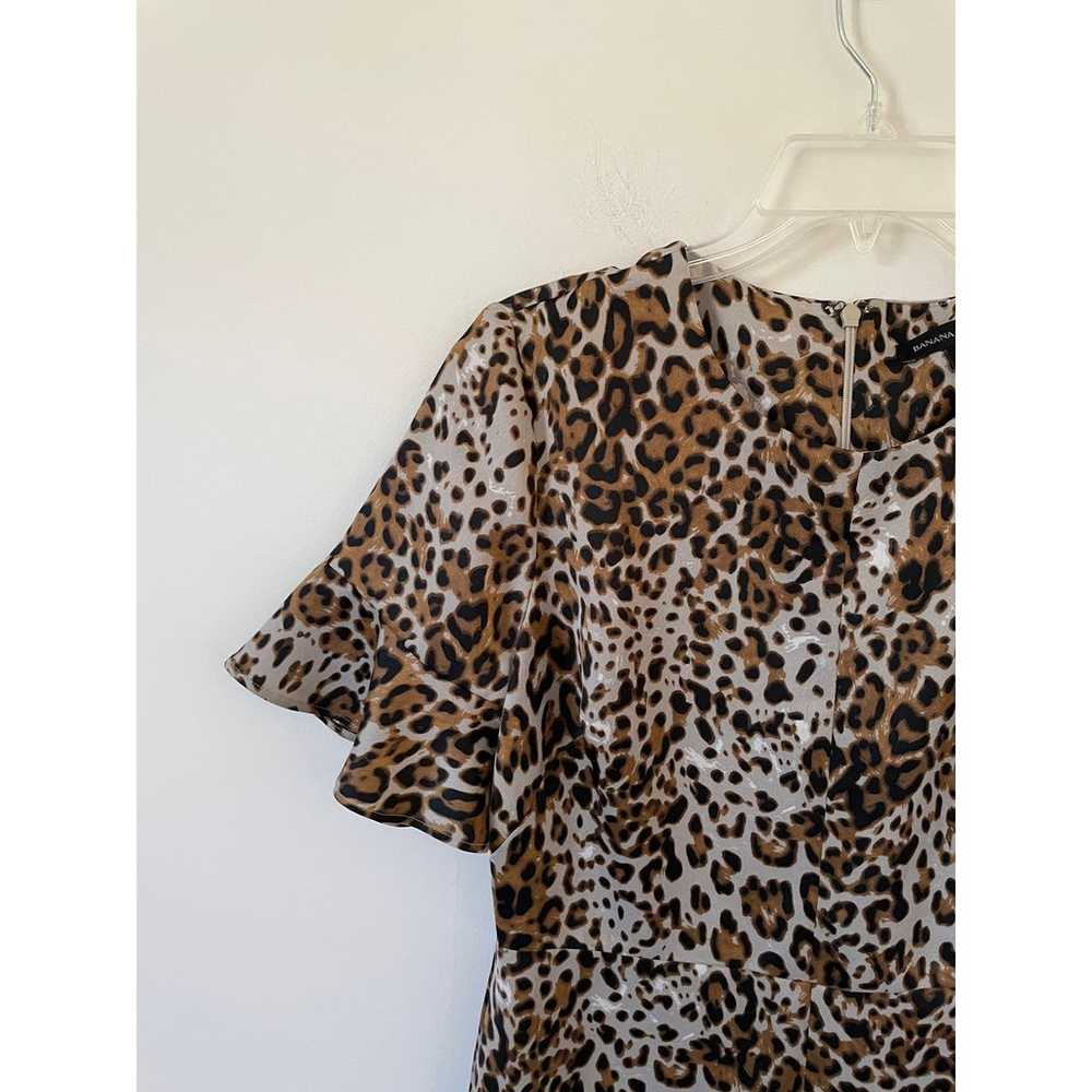 Banana Republic Animal Print Leopard Mini Dress T… - image 3
