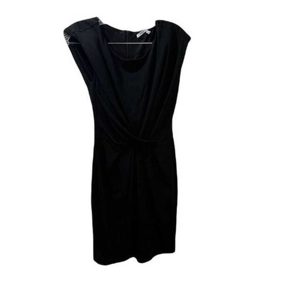 Collective Concepts Black Sheath Dress Twist Fron… - image 1