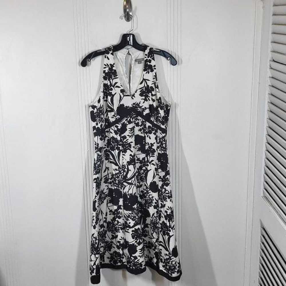 Ann Taylor Black & White Silk Dress - image 2