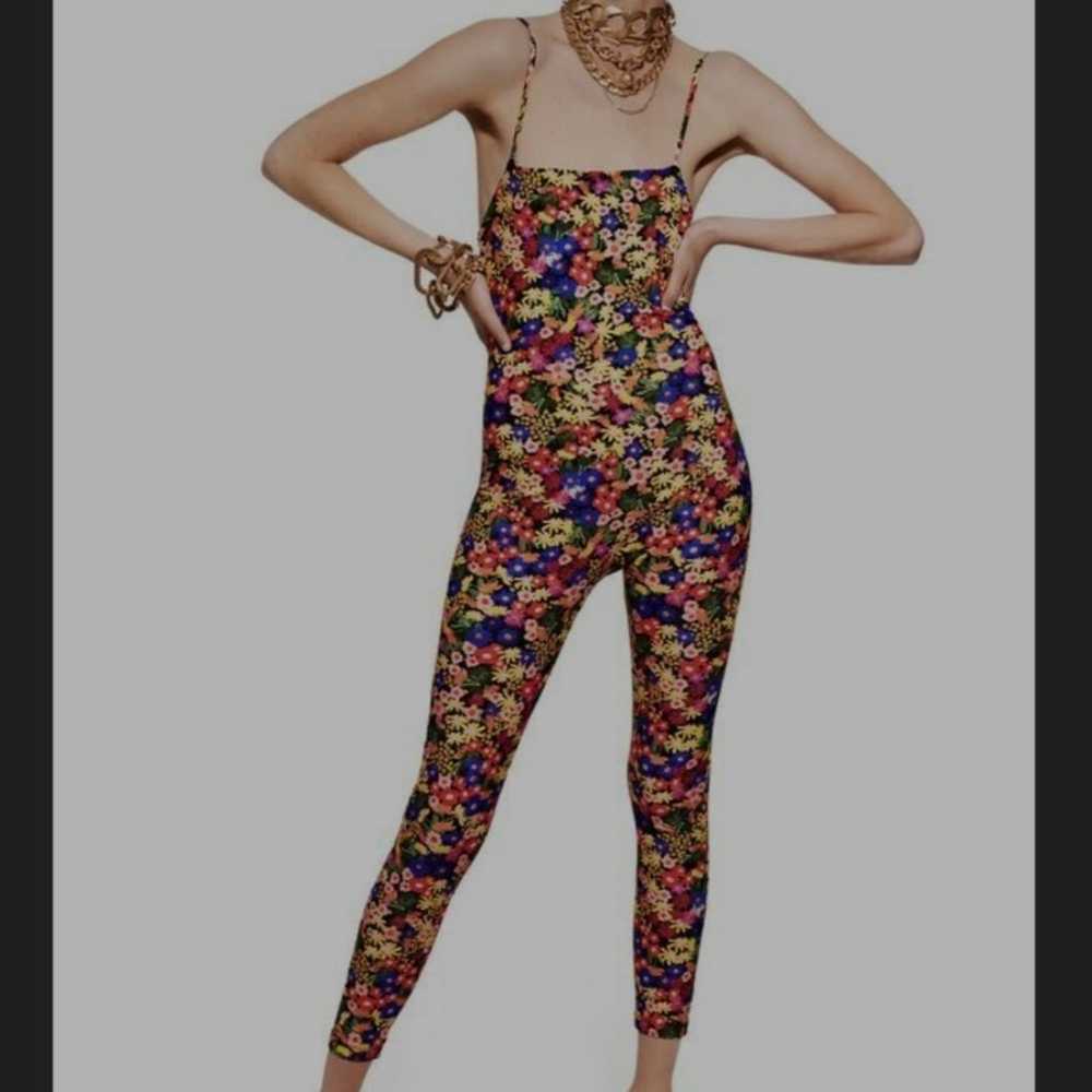 Zara Blogger’s Favorite Floral Print Stretch Jump… - image 2