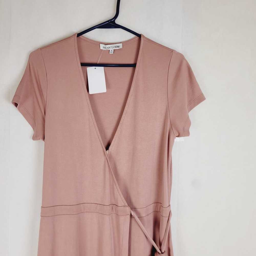 Heartloom dusty pink short sleeved maxi wrap dress - image 5