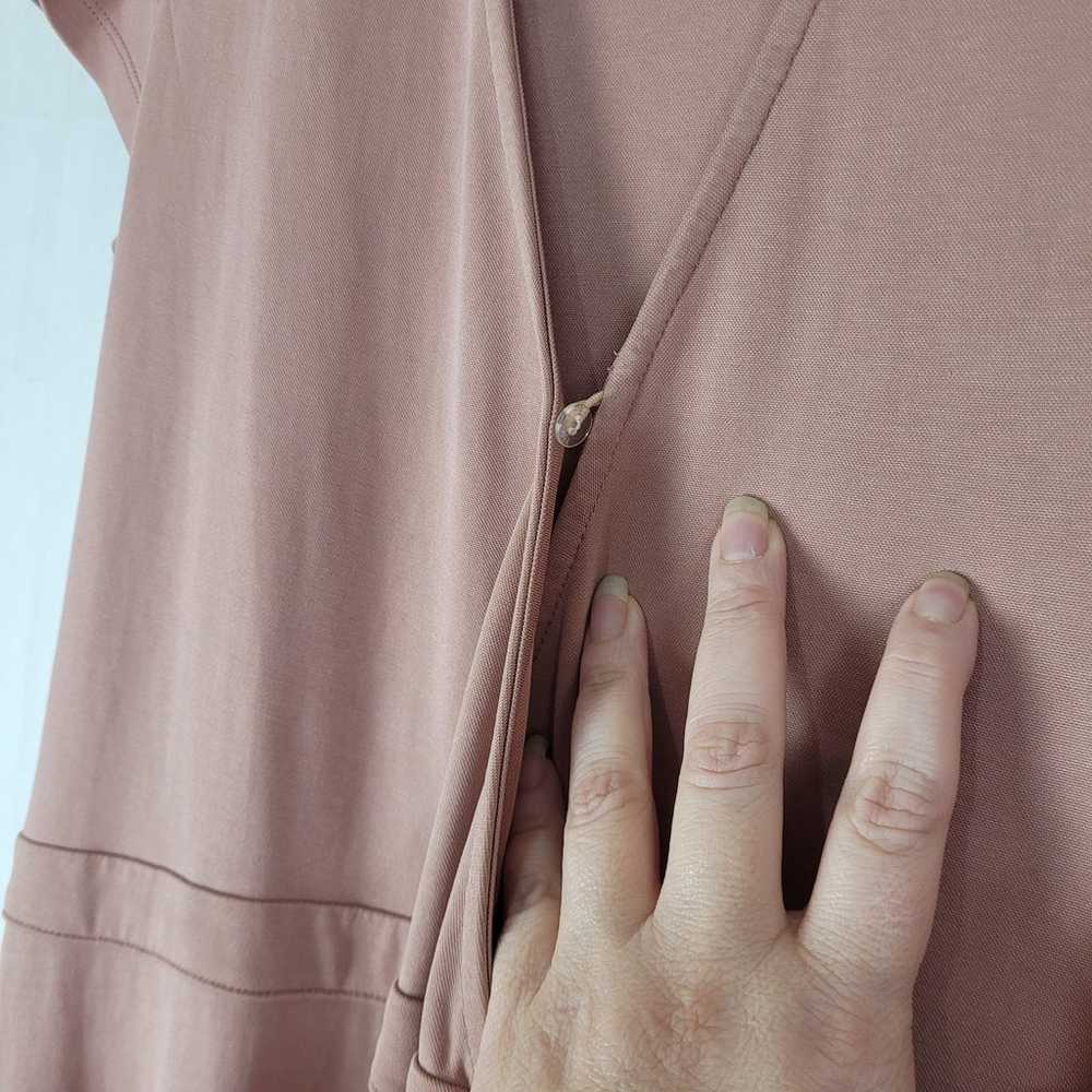 Heartloom dusty pink short sleeved maxi wrap dress - image 9