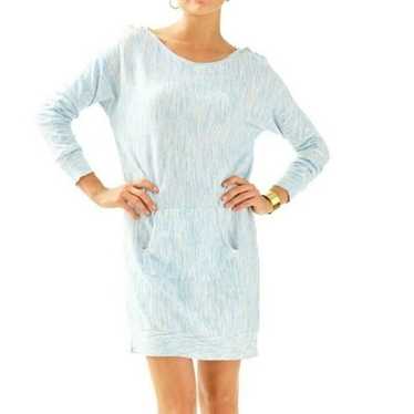 Lilly Pulitzer Jupiter sweater Dress Blue Size L - image 1