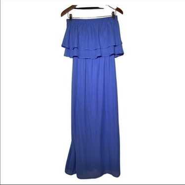 Bar lll blue sleeveless maxi dress