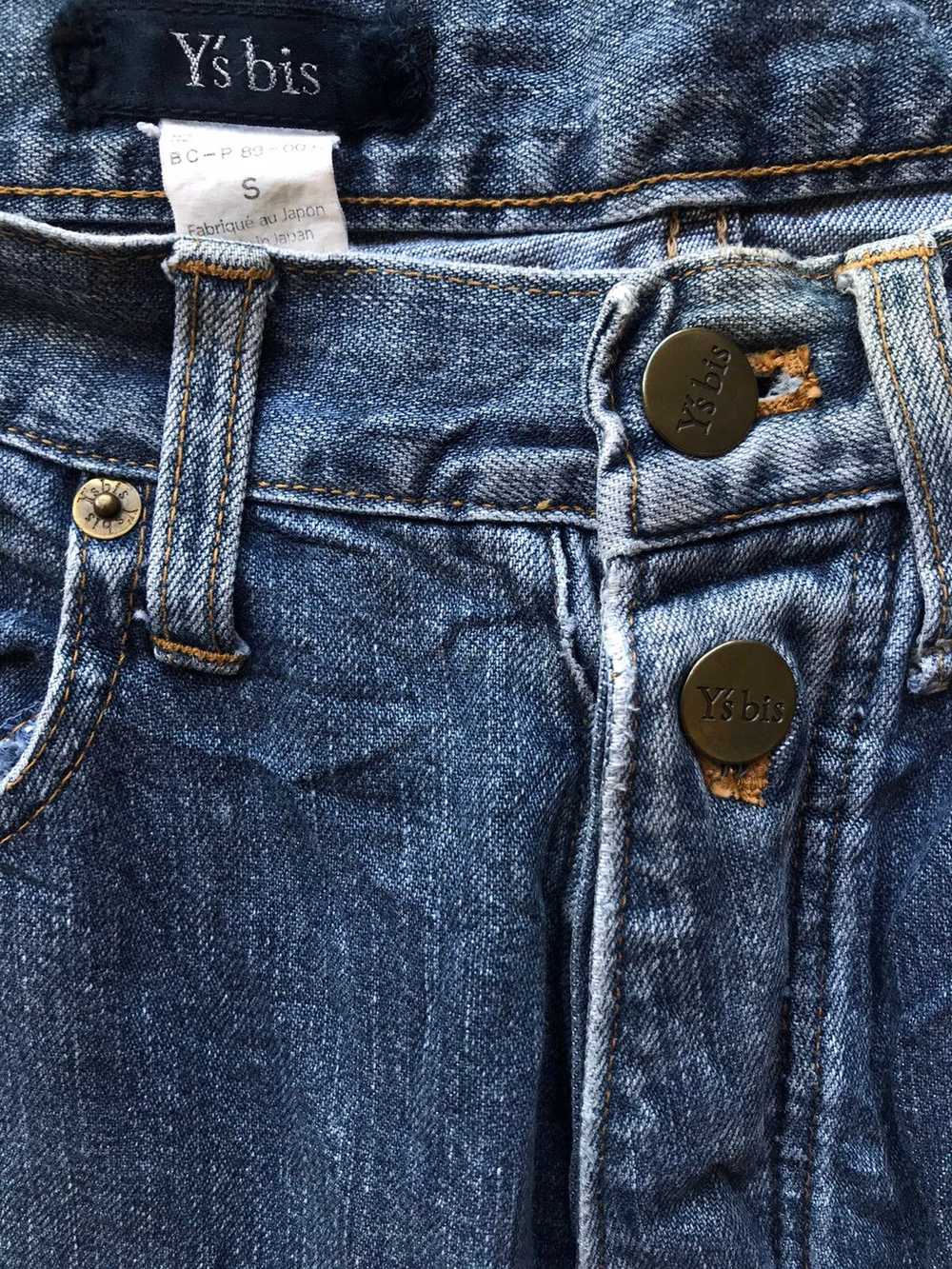 Yohji Yamamoto Ys Bis 3 Quarter Cropped Jeans - image 5