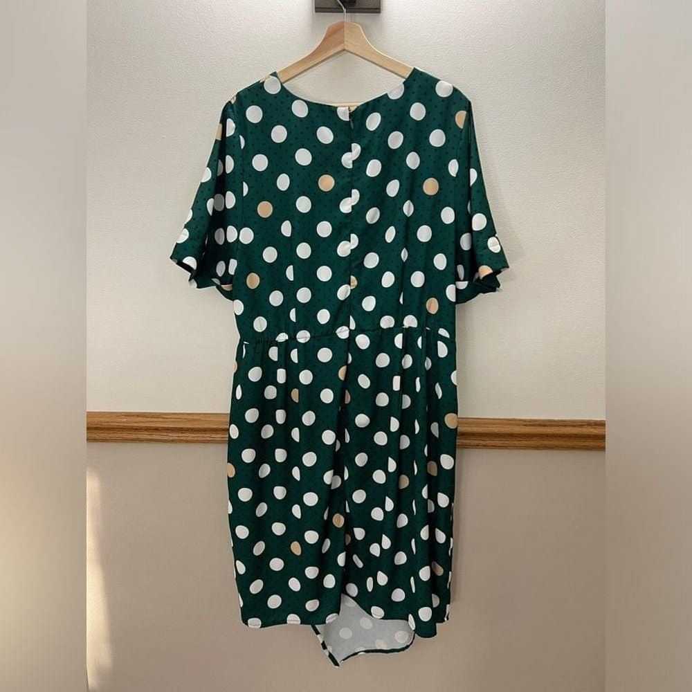 EUC Eloquii Polka Dot Asymmetrical Dress Size 20 - image 8