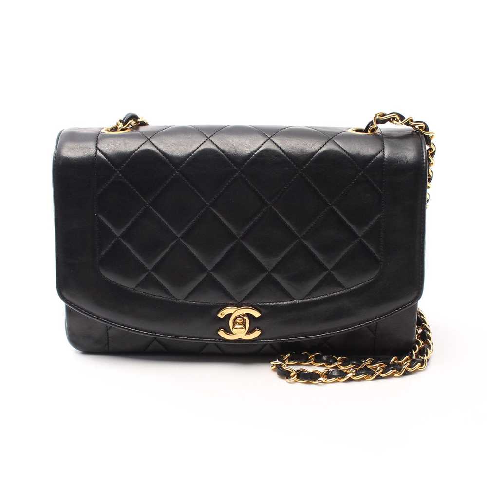 Chanel Matelasse Diana Flap Chain Shoulder Bag La… - image 1