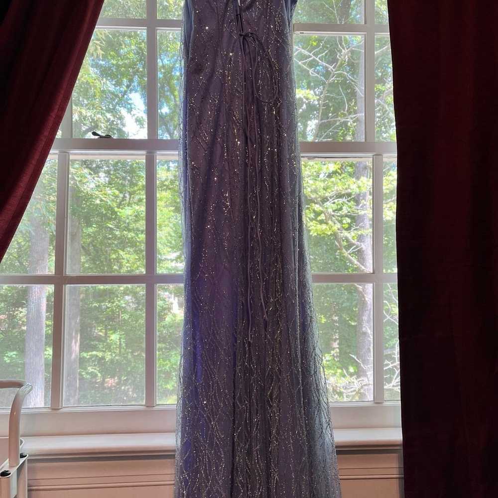 Purple prom dress - image 4