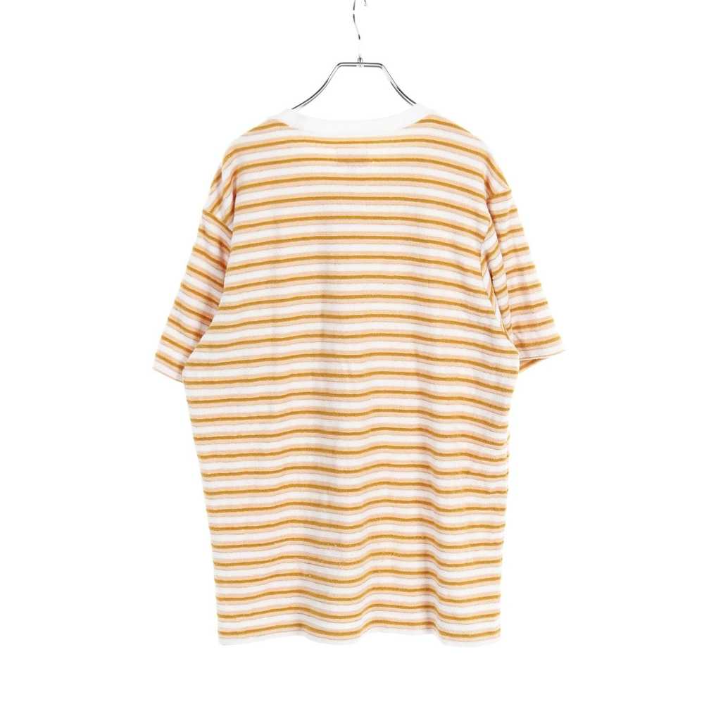 Supreme Multi Stripe Terry Tee T-Shirt Cotton Ora… - image 2