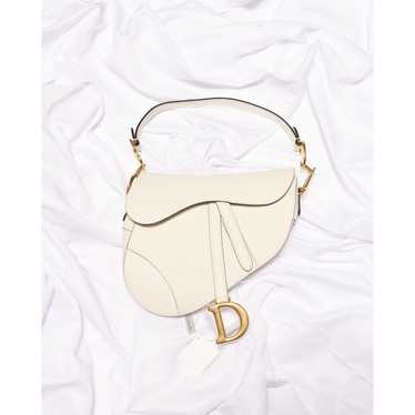 Dior Christian Dior Saddle Bag with Strap Latte G… - image 1