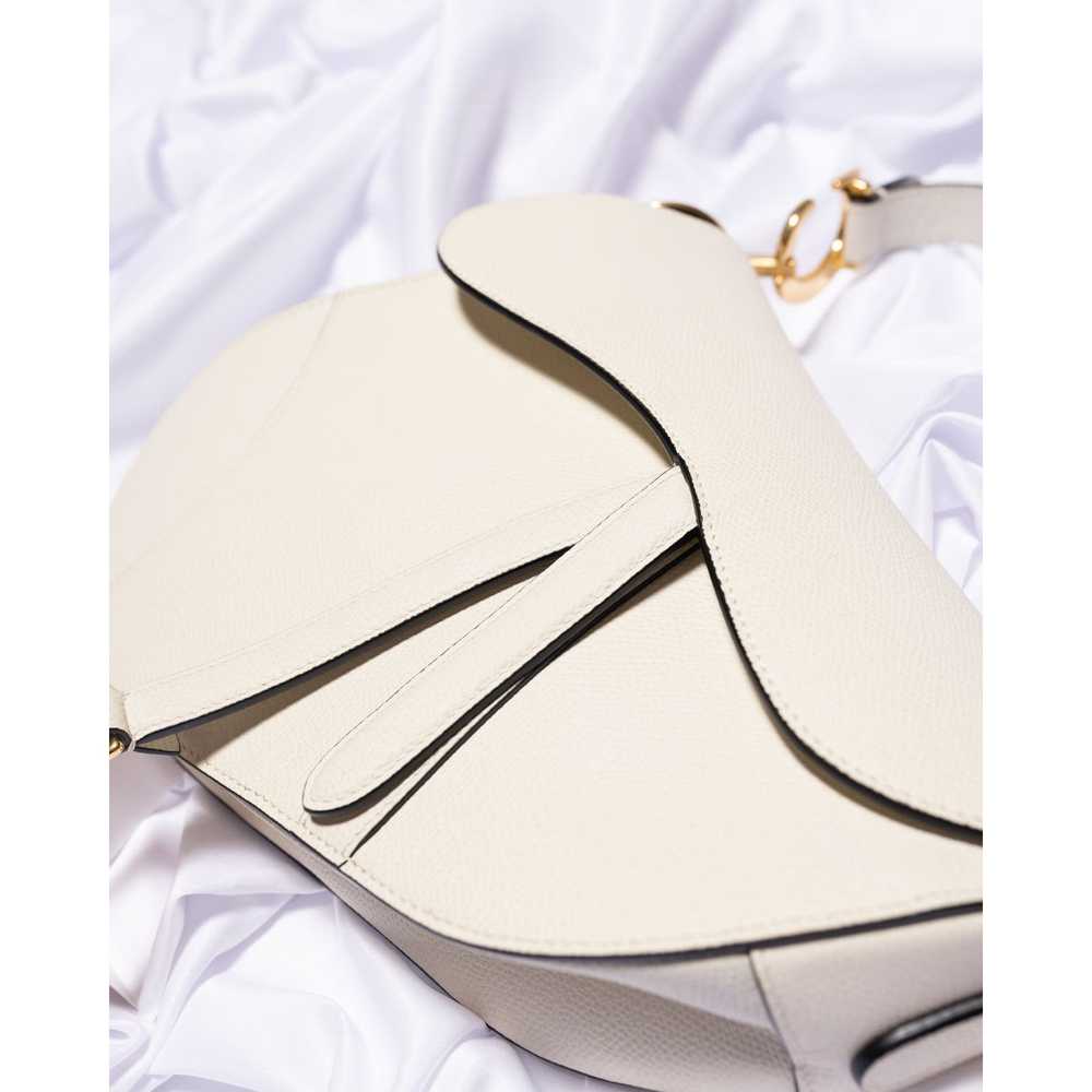 Dior Christian Dior Saddle Bag with Strap Latte G… - image 2