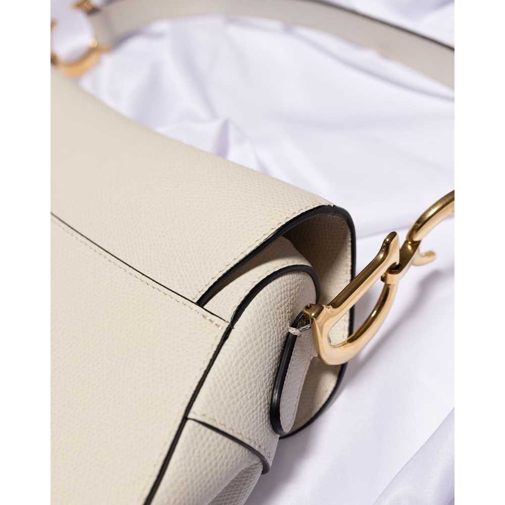 Dior Christian Dior Saddle Bag with Strap Latte G… - image 3
