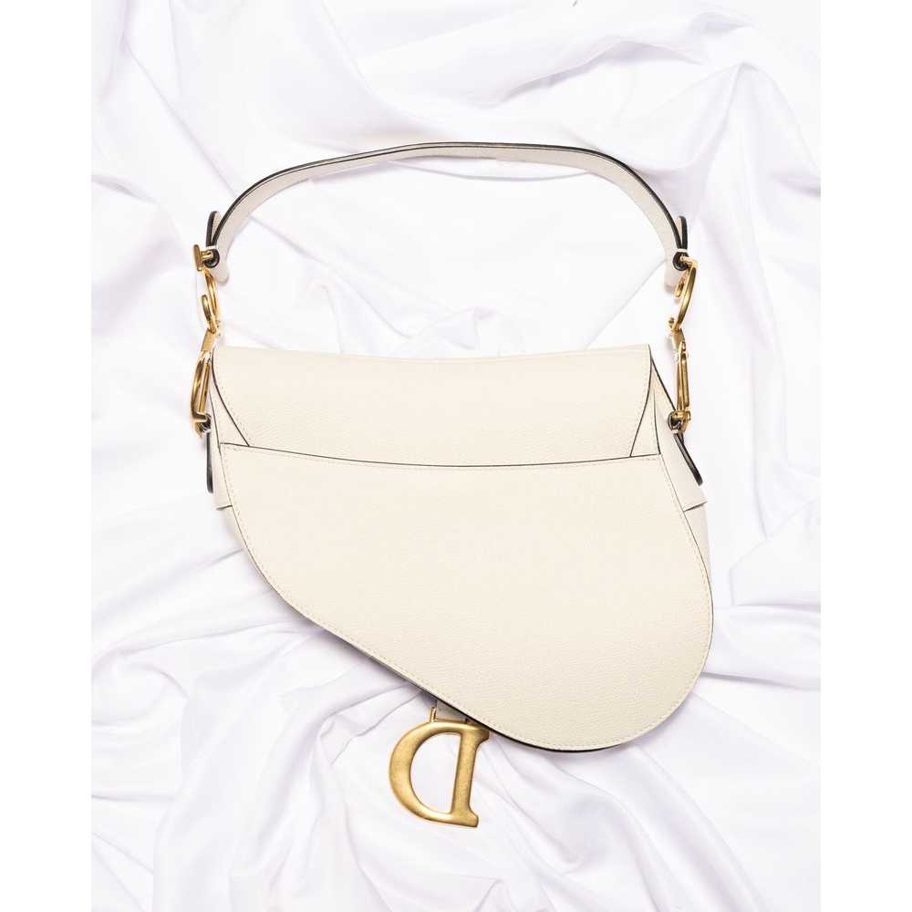 Dior Christian Dior Saddle Bag with Strap Latte G… - image 4