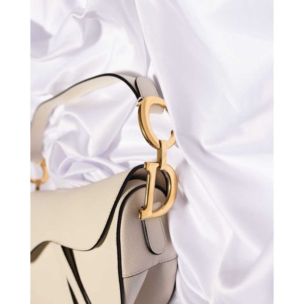 Dior Christian Dior Saddle Bag with Strap Latte G… - image 5