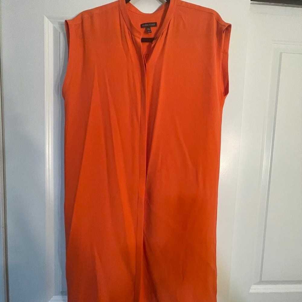 Eileen Fisher dress womens XS silk relaxed midi s… - image 4