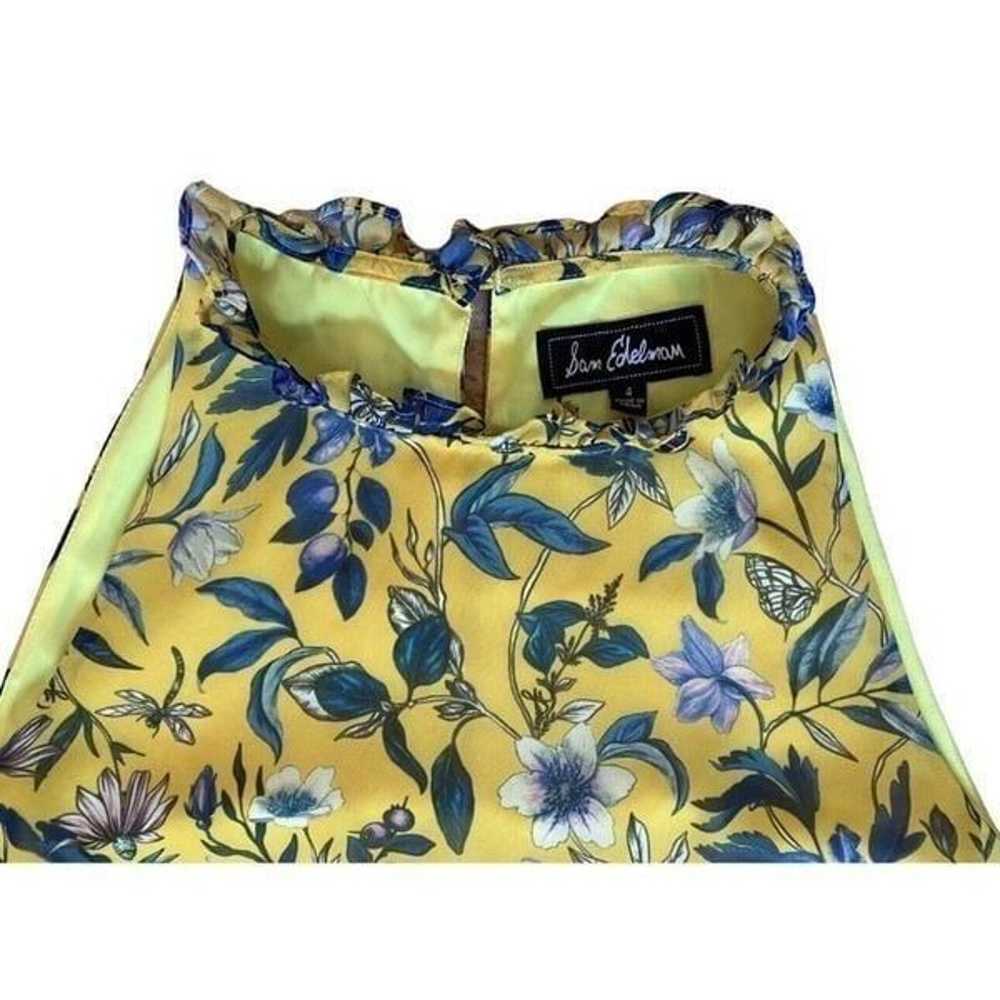 Sam Edelman Yellow Floral Sheer Layered Maxi Dres… - image 3