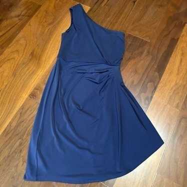 Max and Cleo one shoulder navy  cocktail dress si… - image 1