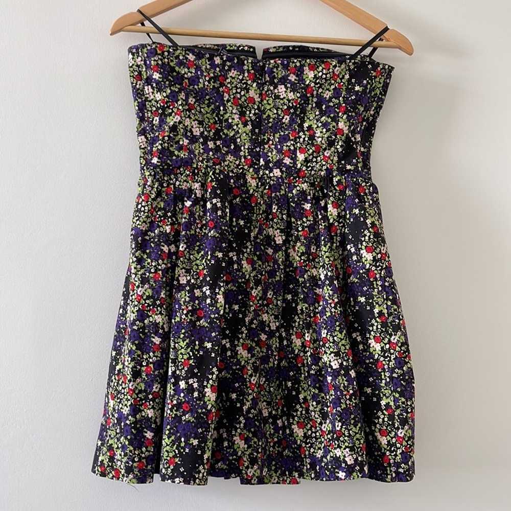 Bebe Strapless Party Dress Floral Size Small - image 5