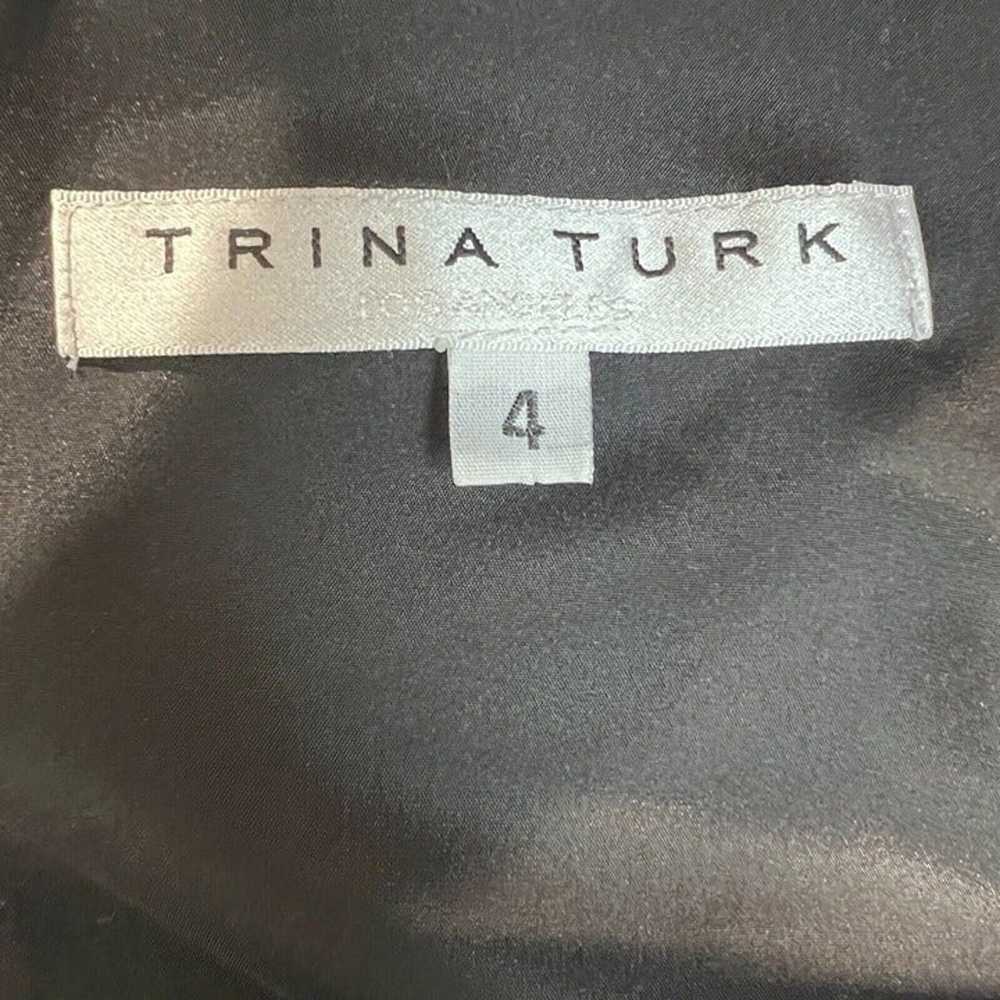 TRINA TURK Dress 4 Black Cold Shoulder Flutter Sl… - image 10