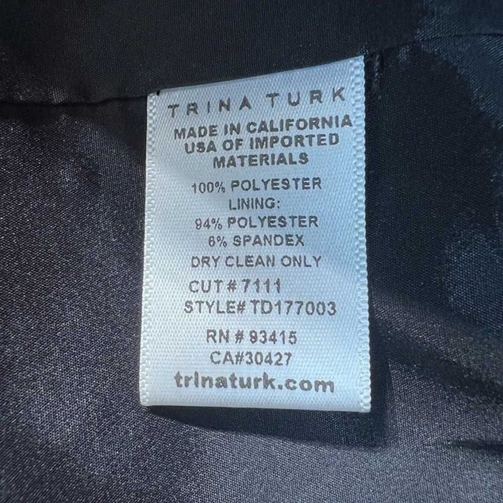 TRINA TURK Dress 4 Black Cold Shoulder Flutter Sl… - image 11