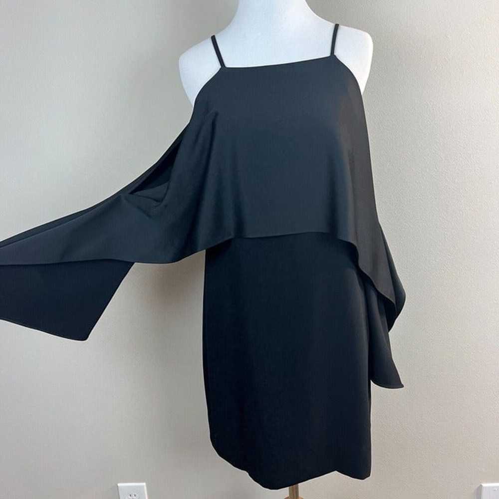 TRINA TURK Dress 4 Black Cold Shoulder Flutter Sl… - image 12
