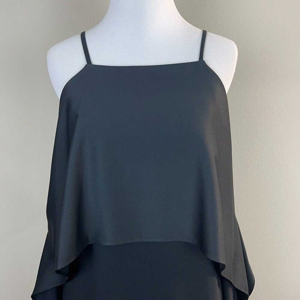 TRINA TURK Dress 4 Black Cold Shoulder Flutter Sl… - image 3