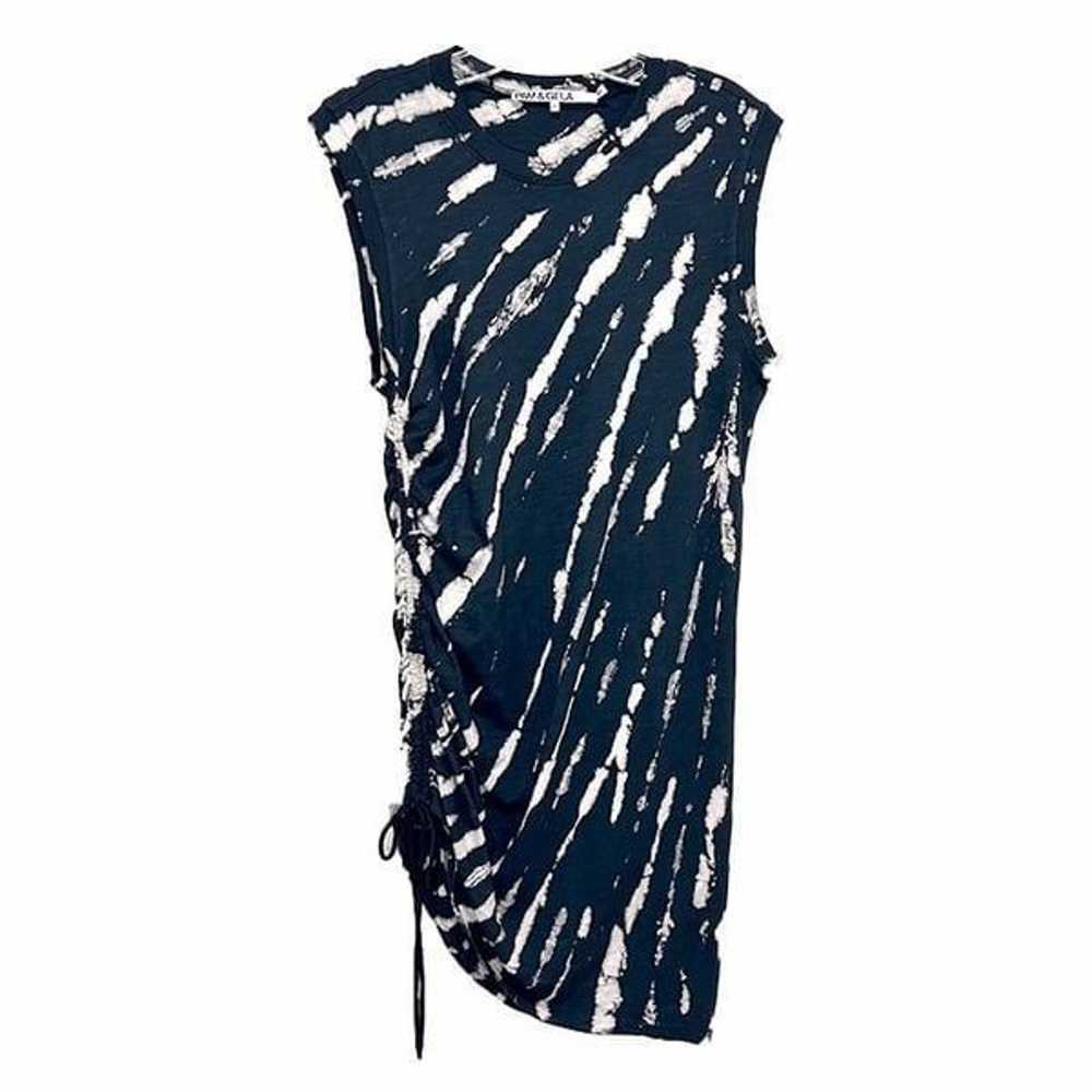 Pam And Gela - X20” Tie Dye Ruched Sleeveless Dre… - image 3