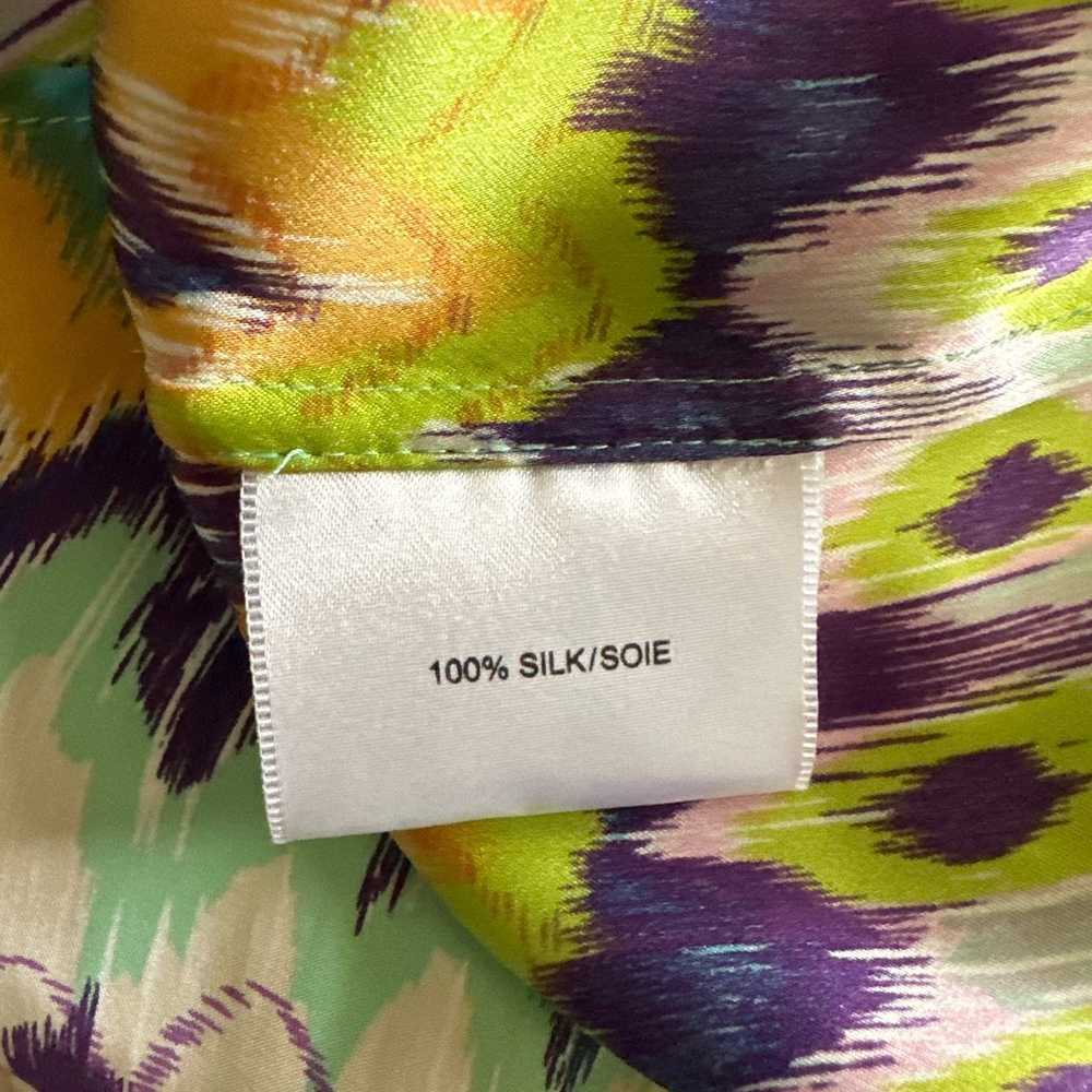 HAUTE HIPPIE Womens Dress 100% Silk Multicolor Be… - image 9