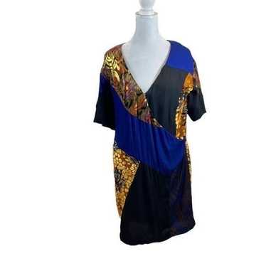 Anthro HD in Paris Camellia Patchwork Dress Size 8 - image 1