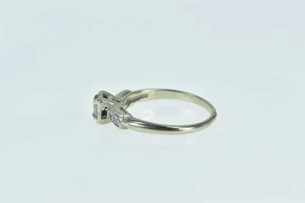 14K Vintage Classic Diamond Promise Engagement Ri… - image 2