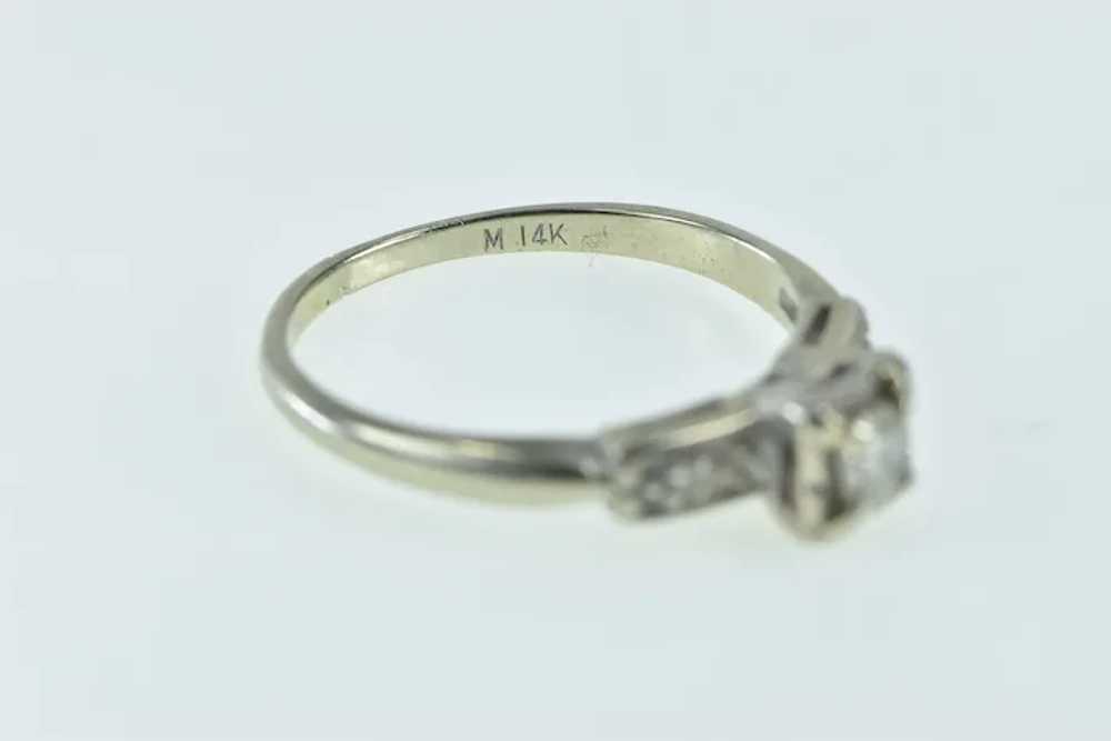 14K Vintage Classic Diamond Promise Engagement Ri… - image 3
