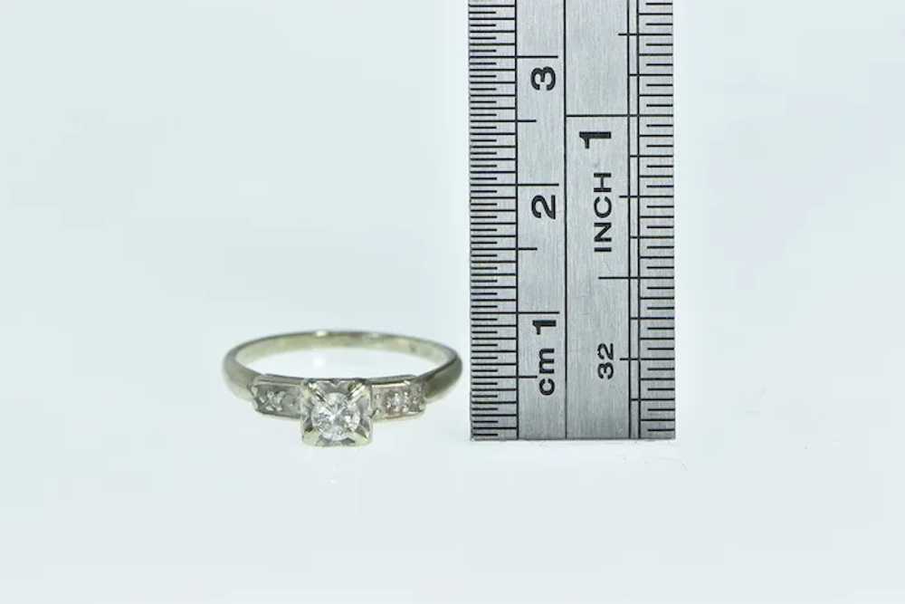14K Vintage Classic Diamond Promise Engagement Ri… - image 4