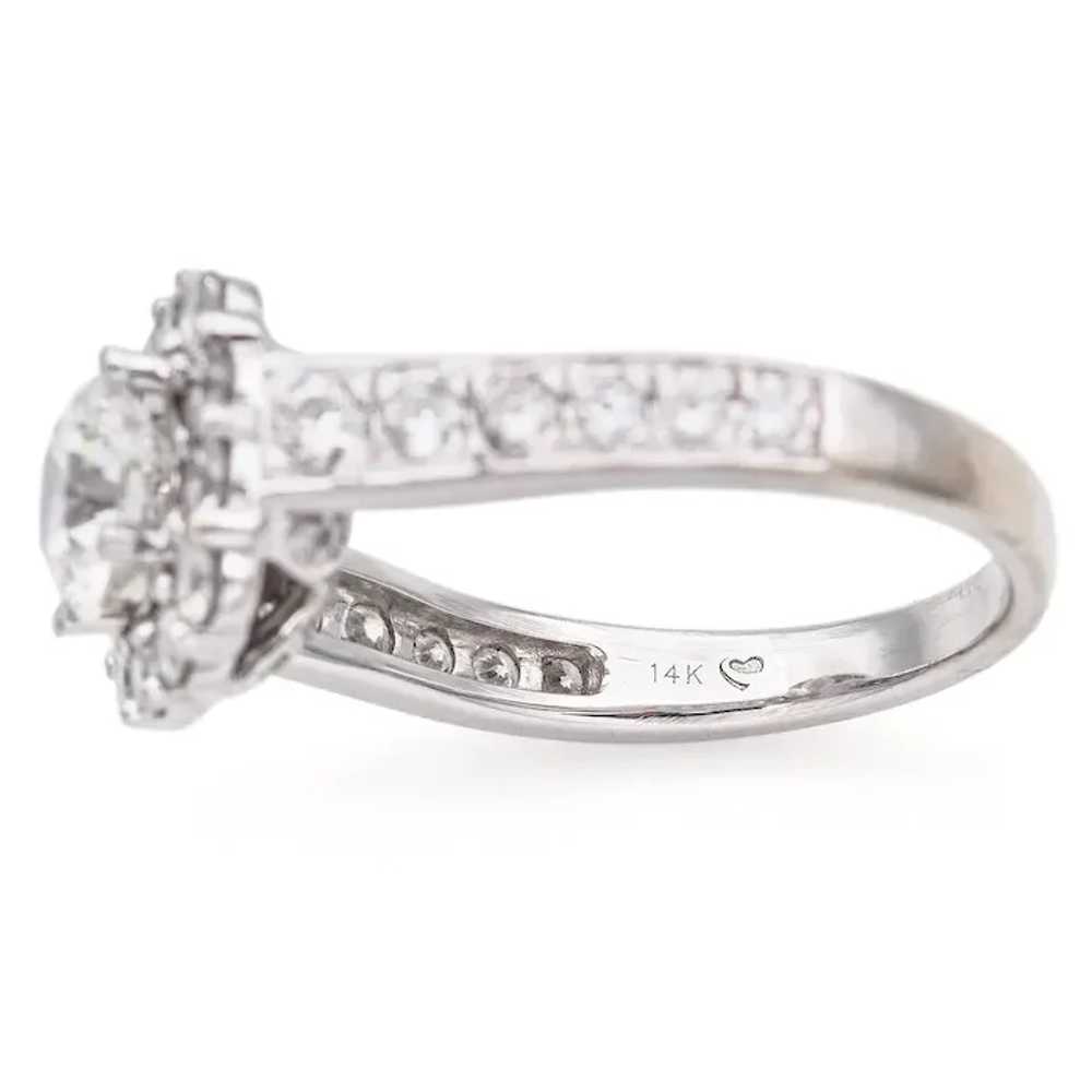 Estate 14K White Gold 2.03 TCW Diamond Engagement… - image 6