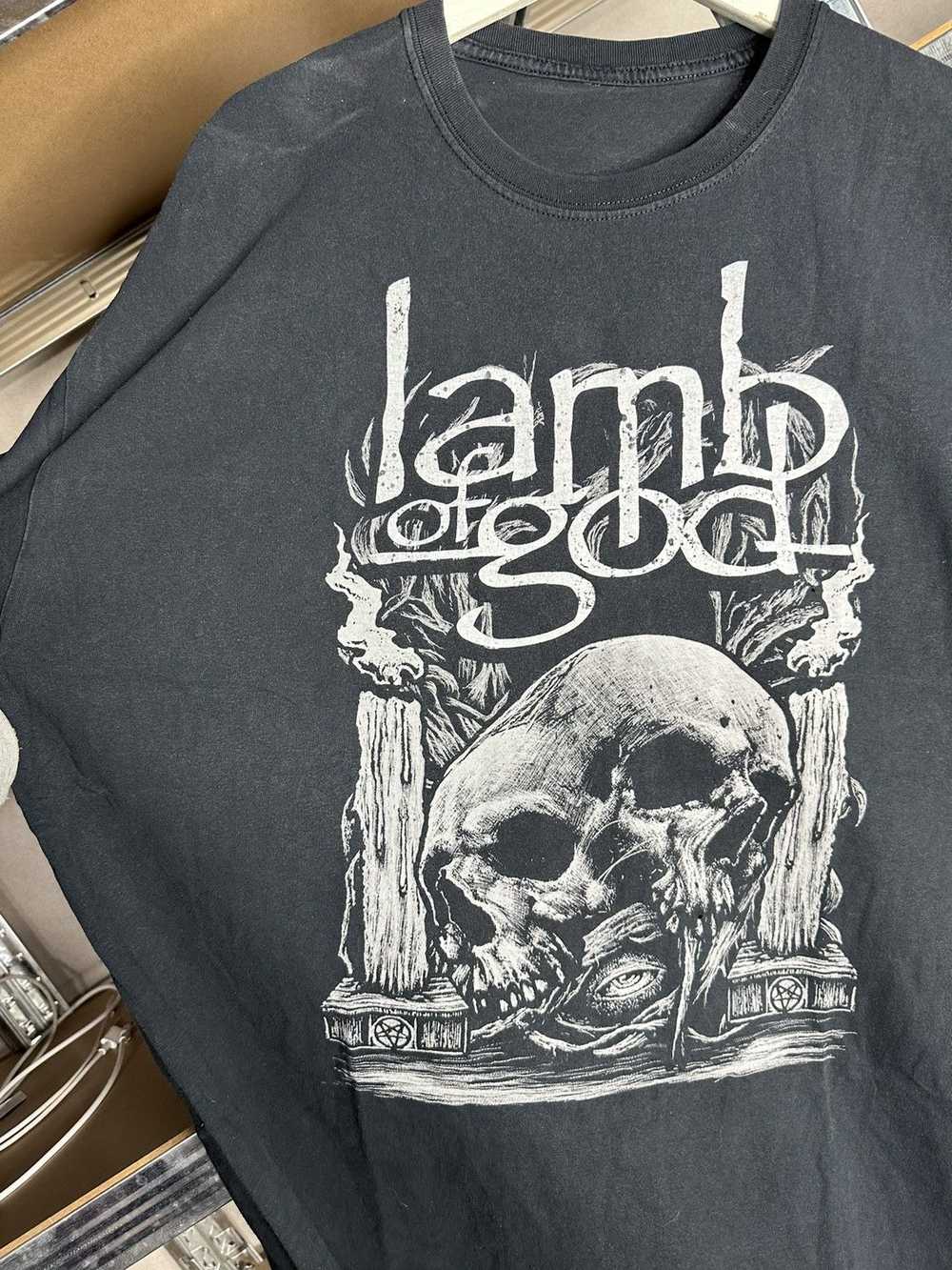 Band Tees × Rare × Rock T Shirt Vintage Lamb of G… - image 3