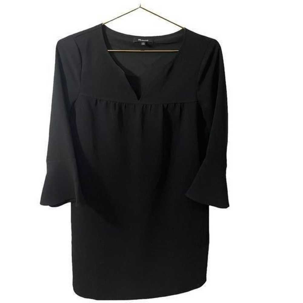Madewell Starland Black Bell-Sleeve Dress Size XS - image 3