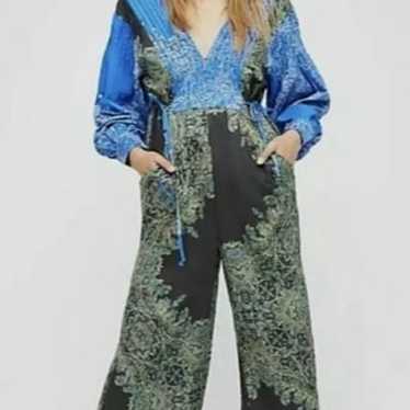 Free People Blooming Fields Jumpsuit Size XS - image 1