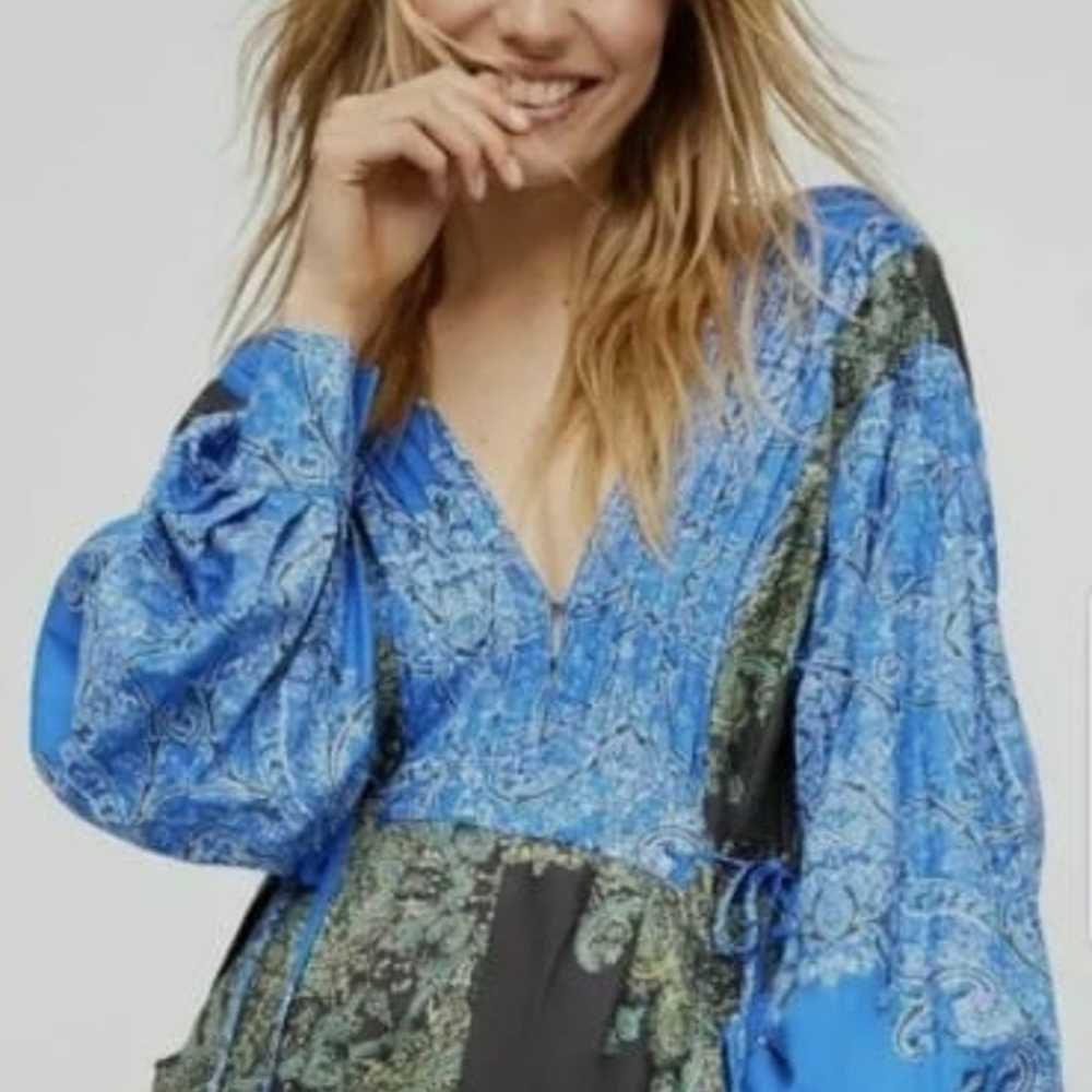 Free People Blooming Fields Jumpsuit Size XS - image 2