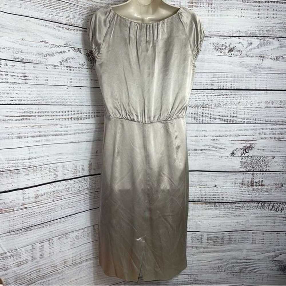 L.K. Bennett London Dress womens Silk satin sheat… - image 4