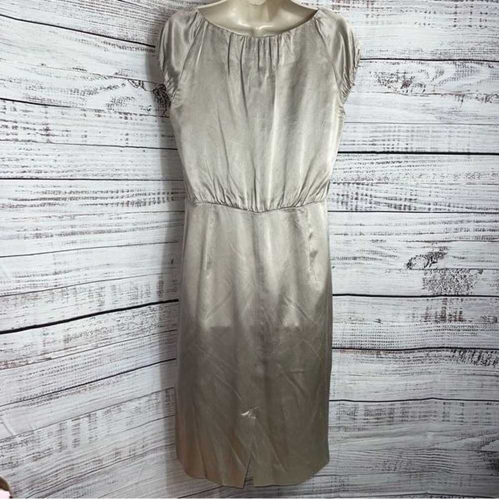 L.K. Bennett London Dress womens Silk satin sheat… - image 5