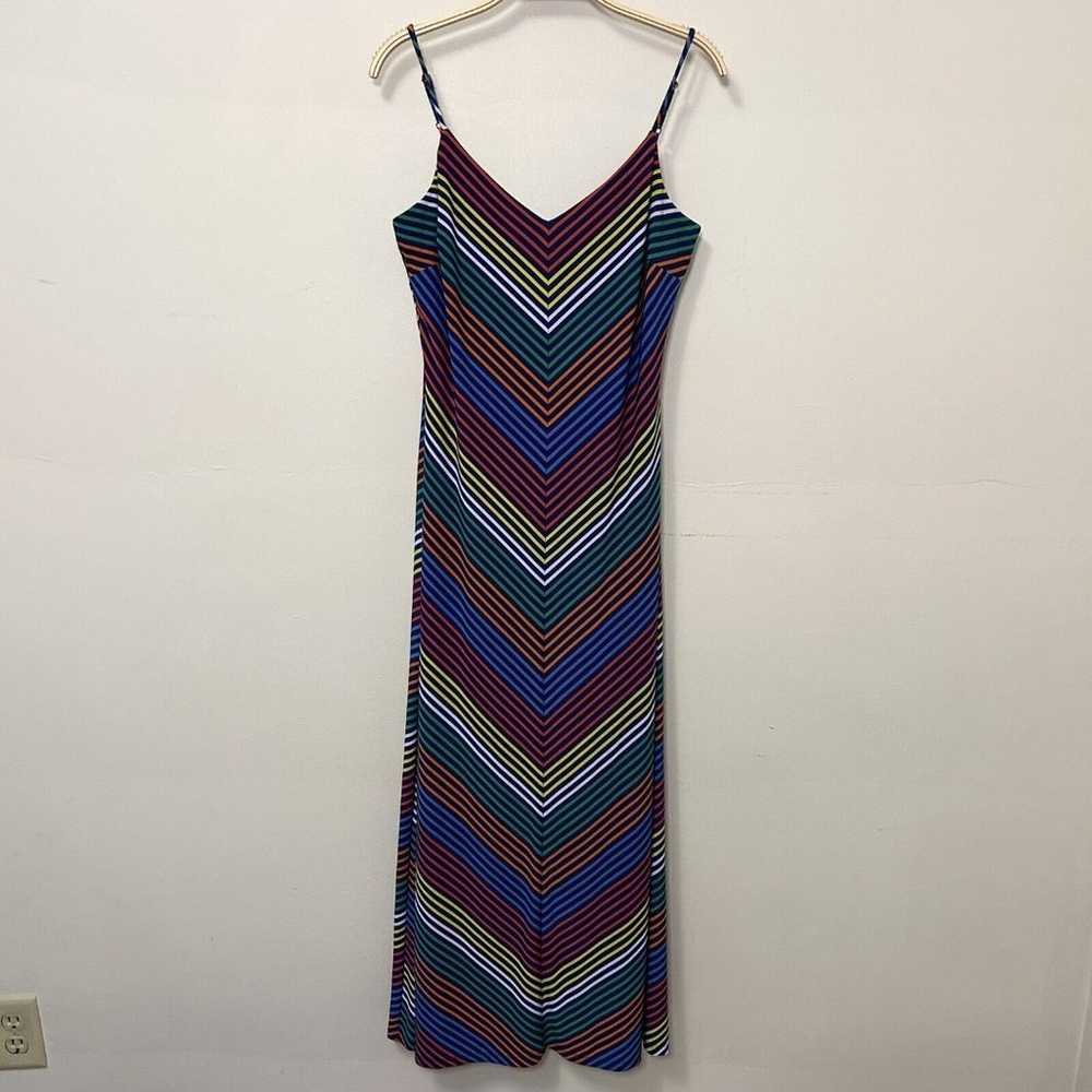 Lauren Ralph Lauren Chevron Jersey Maxi Dress  Bl… - image 1
