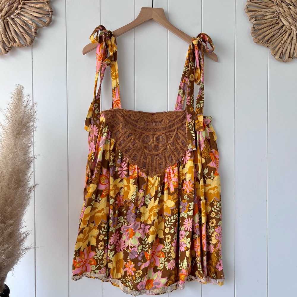 Free People tunic top or mini dress floral spring… - image 2