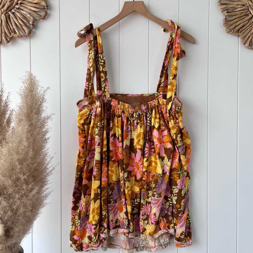 Free People tunic top or mini dress floral spring… - image 5