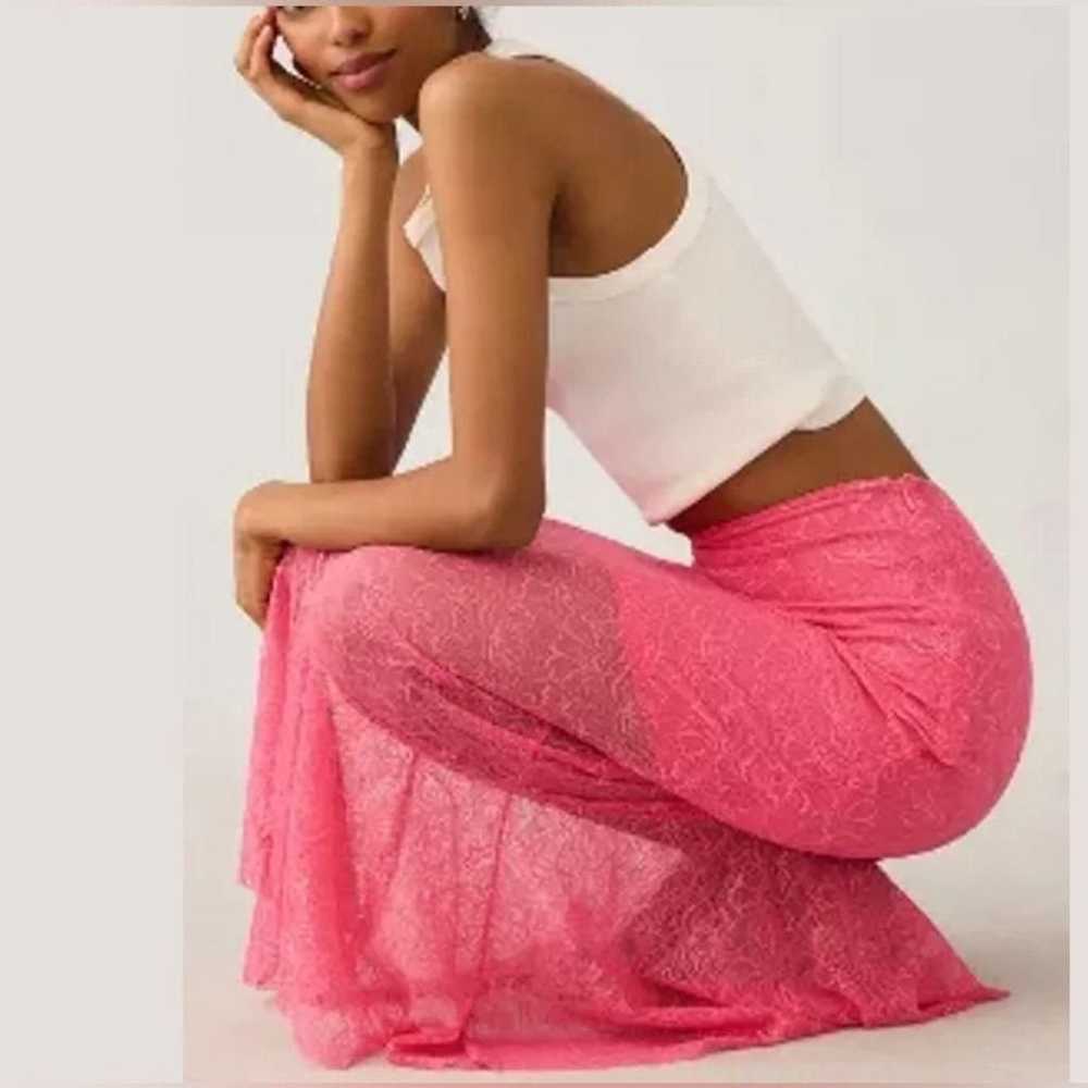 NWOT Anthropologie Sheer Lace Mermaid Skirt, Size… - image 4