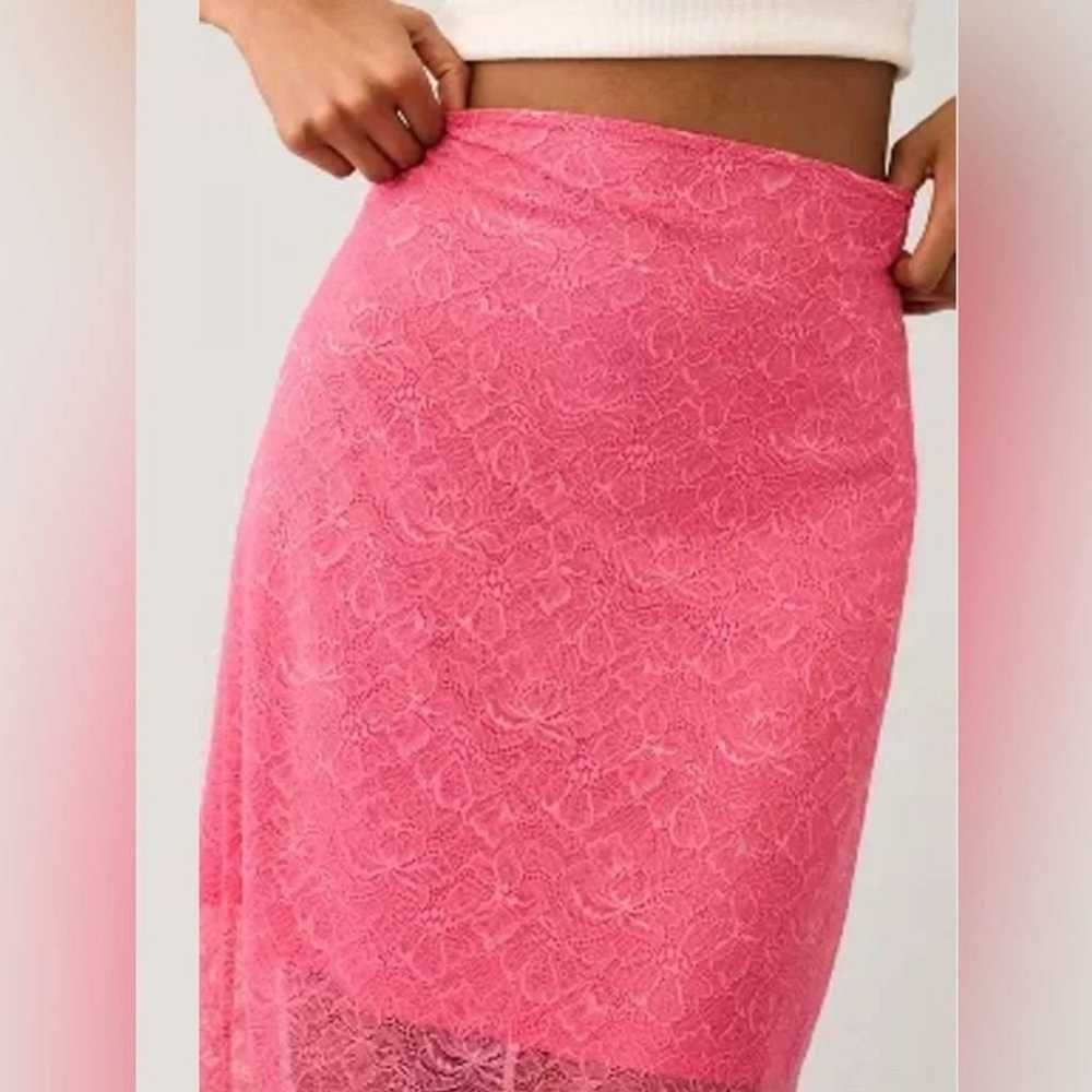 NWOT Anthropologie Sheer Lace Mermaid Skirt, Size… - image 5