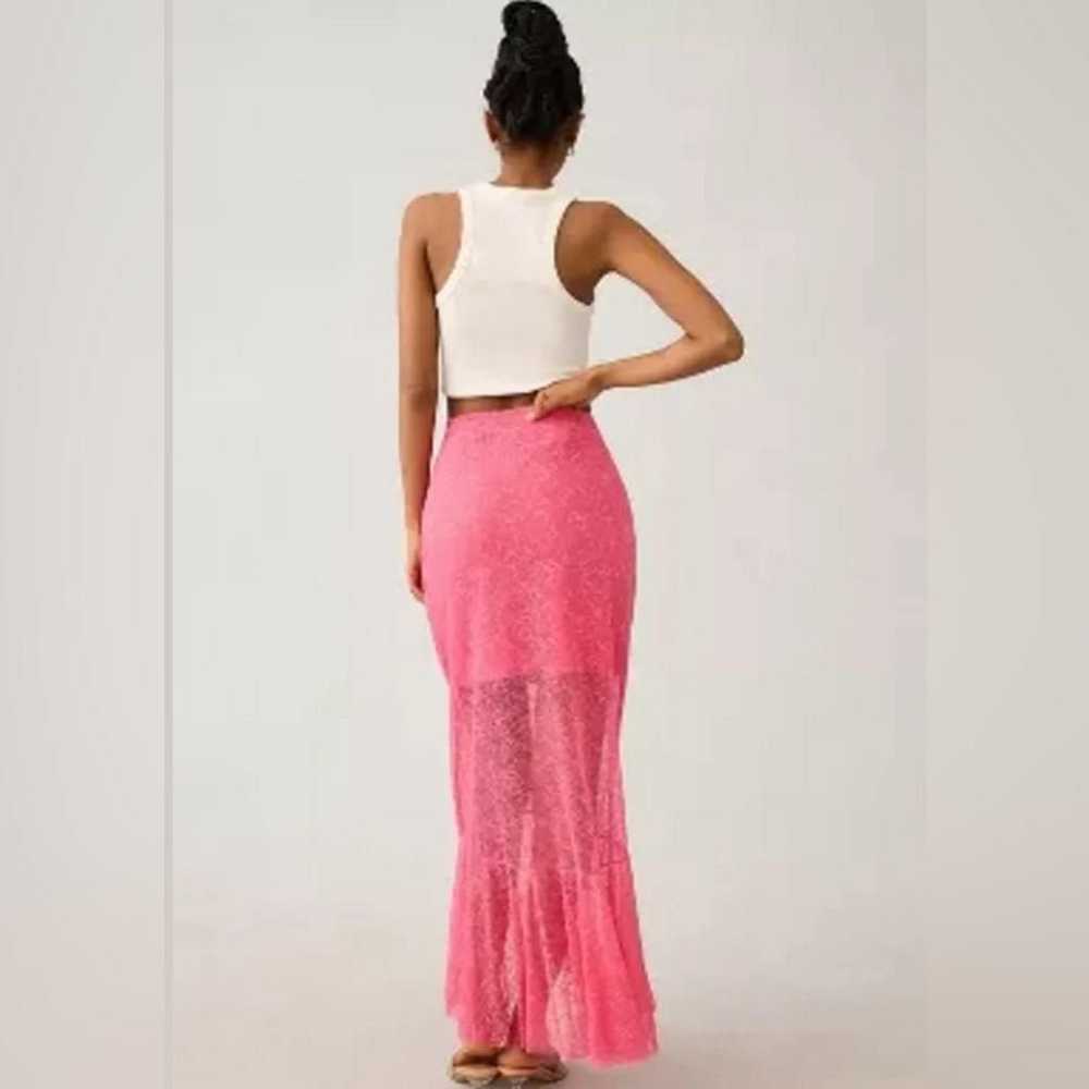 NWOT Anthropologie Sheer Lace Mermaid Skirt, Size… - image 7