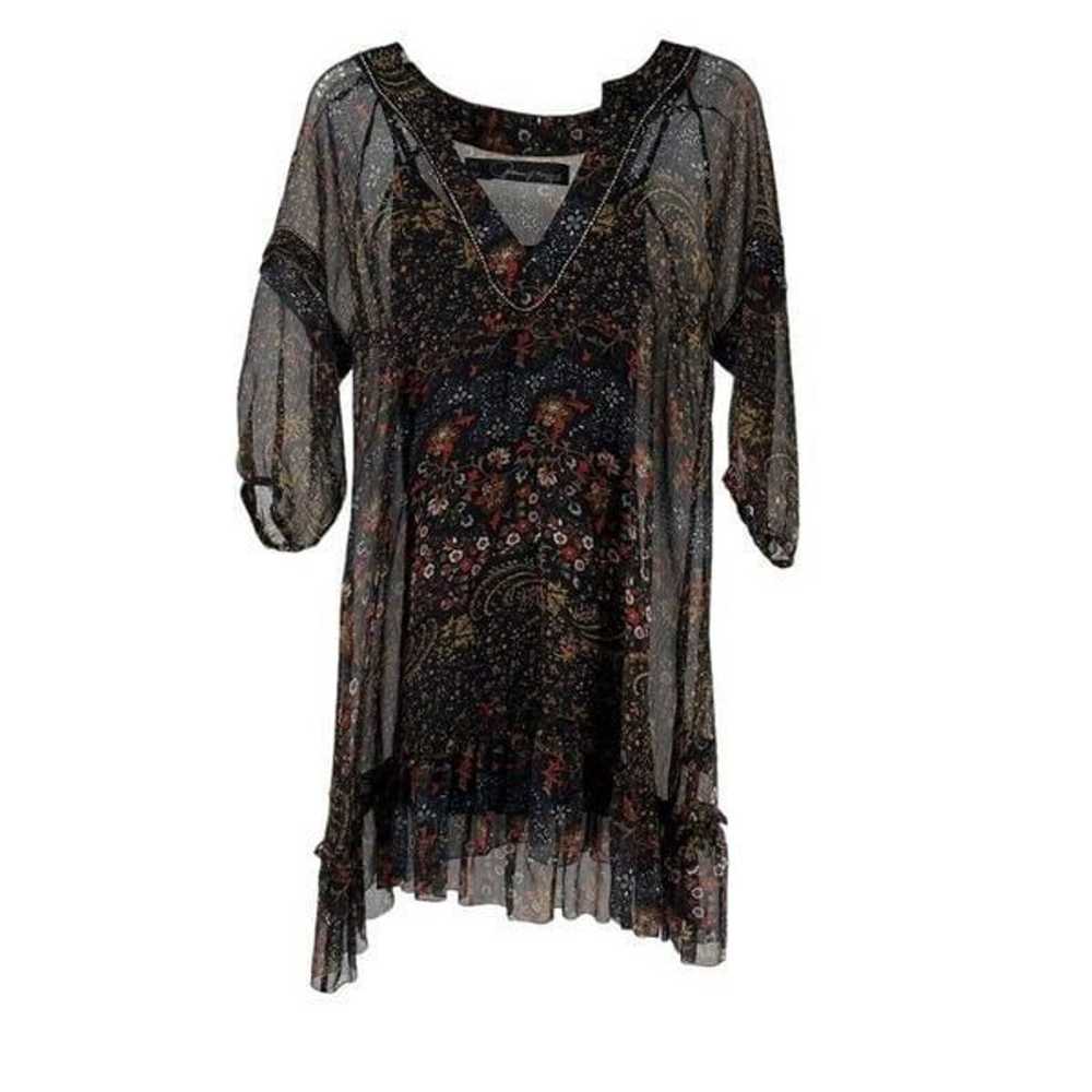 Patterson J Kincaid Originals Dress Black Bohemia… - image 1