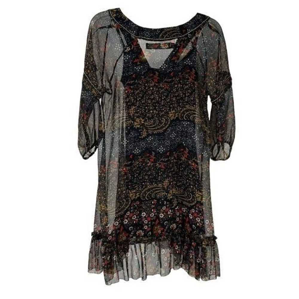 Patterson J Kincaid Originals Dress Black Bohemia… - image 9