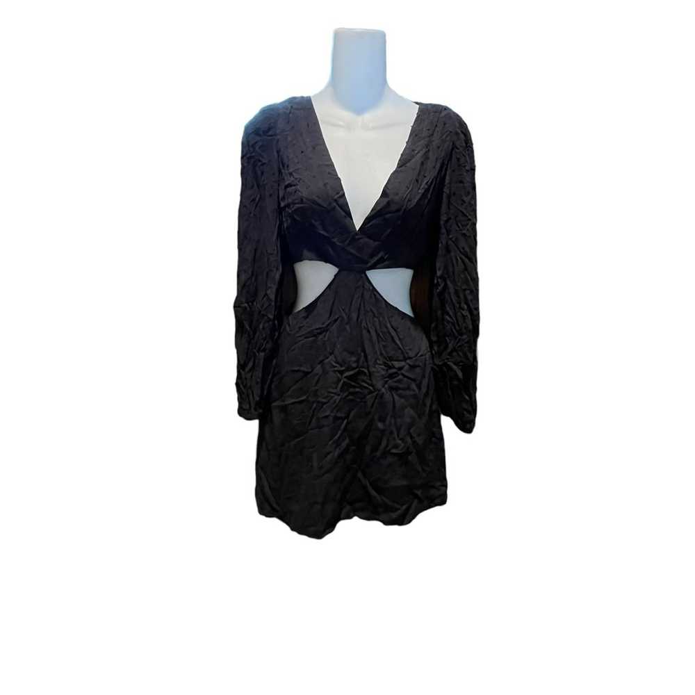 Princess Polly Black Long Sleeve Cutout Dress - image 2