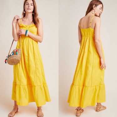 Anthropologie Maeve Yellow Dress. Size 2.