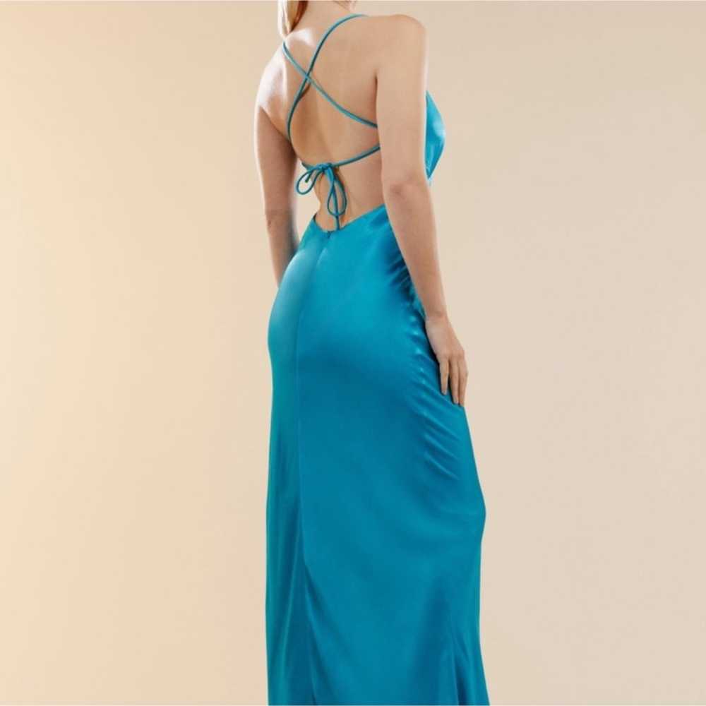 Bardot Madelyn Stappy Midi Satin Slip Dress - image 2